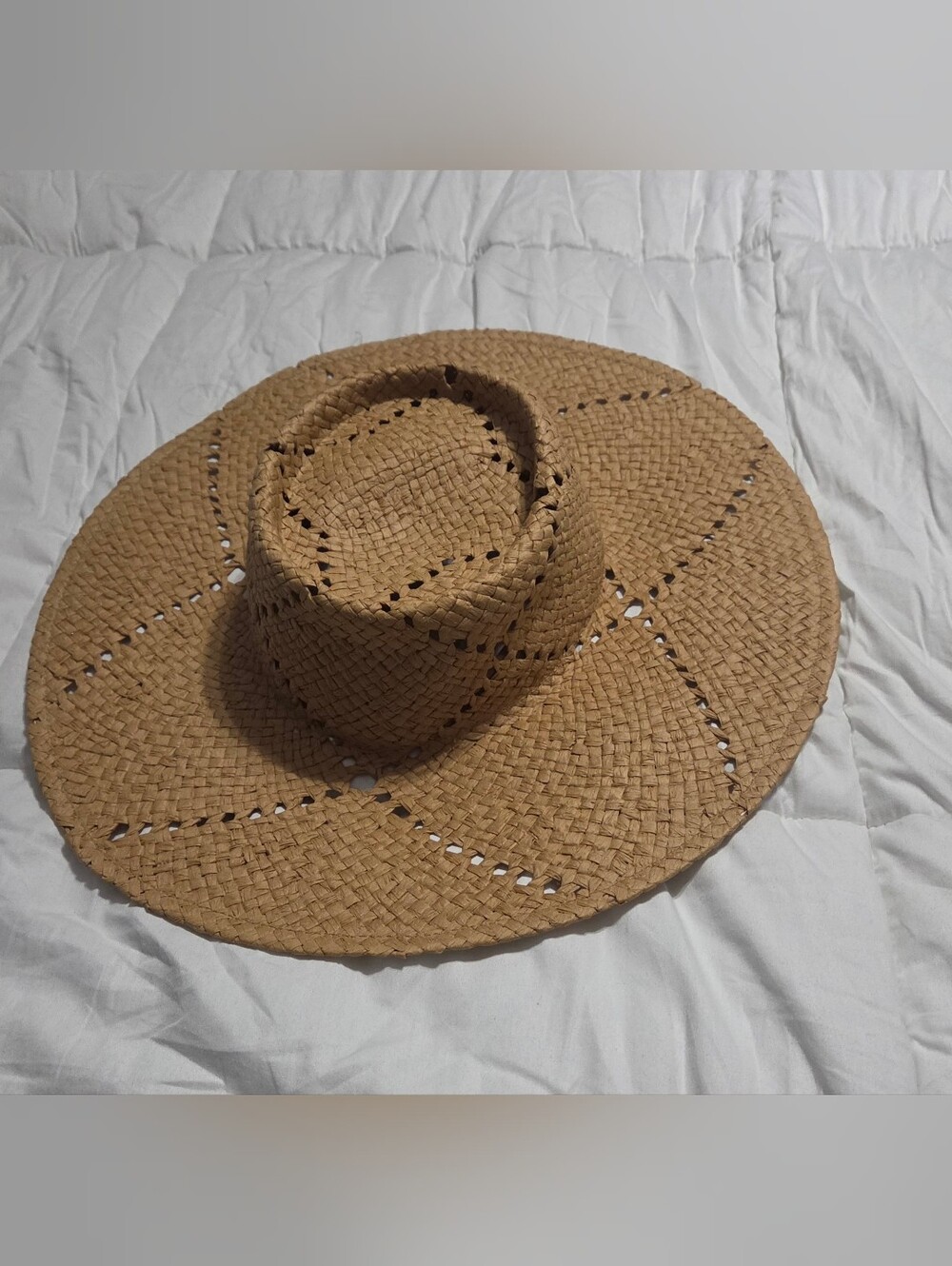 Lucca Womens Wide Brim Straw Sun Hat